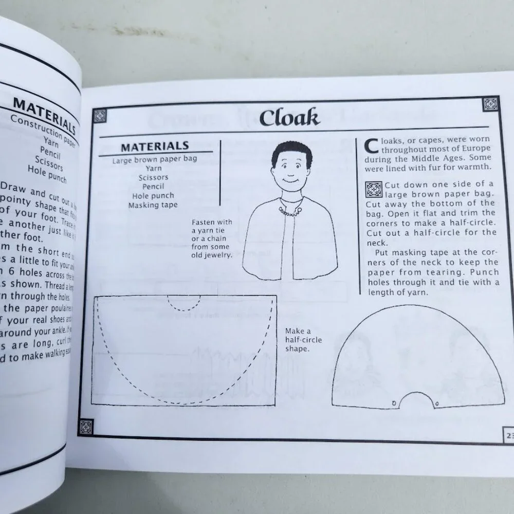 Days of Knights and Damsels Book Activity Guide Hands-On History Craft Book Kid'